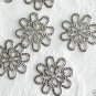 30 Pieces of Silver Stamping Flower Jewelry Findings Free Shipping