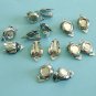 12 Pcs of WG Color Clip On Earrings With Round Base