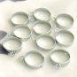 10 Pieces of WG Color Adjustable Blank Ring with Loops