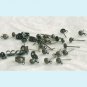 20 Pairs of Antique  Bronze Earring Posts With Loop Free Shipping