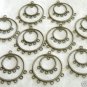 10 Pcs Brass Double Rings Chandelier Earring Findings Free Shipping