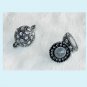 2 Pcs Gunmetal Clear Rhinestone Magnetic Ball Clasps Free Shipping