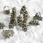 10  Blank Adjustable Antique Bronze Filigree Rings Free Shipping