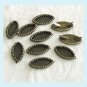 10 Pieces Of Antiqued Brass Marquise Base Settings free Shipping
