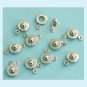 8 Pieces of WG Color Ball and Socket Clasps Free Shipping