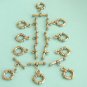 6 Set of Antique Gold Plated Ring Toggle Clasps Free Shipping