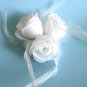 Three White Roses Hair Clip / Brooch Combination Free Shipping