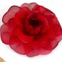 Red Rose Silk Flower Hair Clip / Brooch Combination Free Shipping