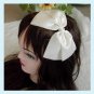 Large Double Ivory Bows Headband - Wedding Bridal