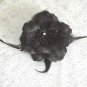 Black Flower Hair Clip / Brooch Combination