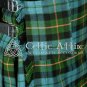 34 Size Premium Handmade Scottish 8 Yard GUNN ANCIENT Tartan KILT with Matching Sporran