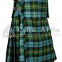 42 Size Premium Handmade Scottish 8 Yard GUNN ANCIENT Tartan KILT with Matching Sporran