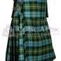 54 Size Premium Handmade Scottish 8 Yard GUNN ANCIENT Tartan KILT with Matching Sporran