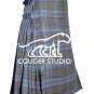 36 Size 13 Oz Acrylic SCOTTISH Black Watch Weathered Tartan 8 Yard KILT for Men