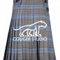 46 Size 13 Oz Acrylic SCOTTISH Black Watch Weathered Tartan 8 Yard KILT for Men