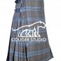 50 Size 13 Oz Acrylic SCOTTISH Black Watch Weathered Tartan 8 Yard KILT for Men