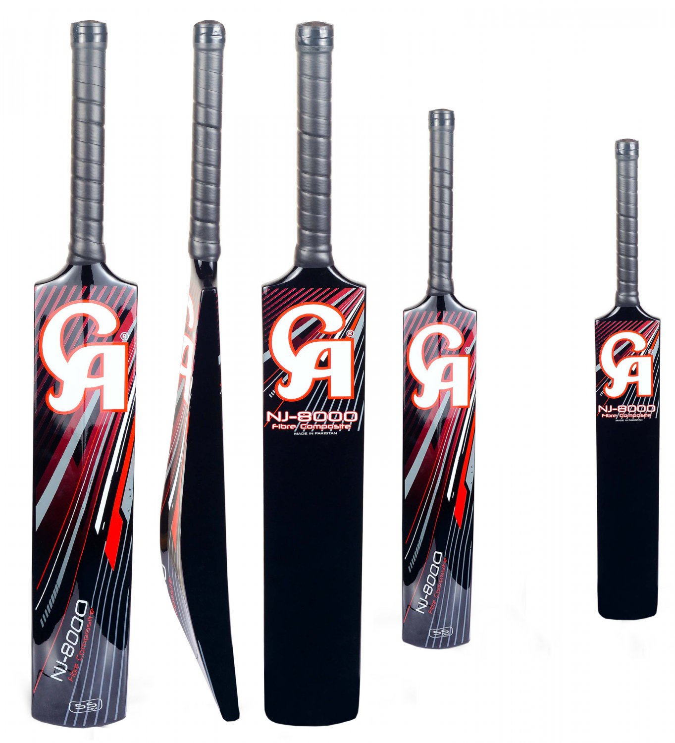 5 x CA NJ-8000 Tape Ball Fiber Cricket Bat 55mm Edge top deal