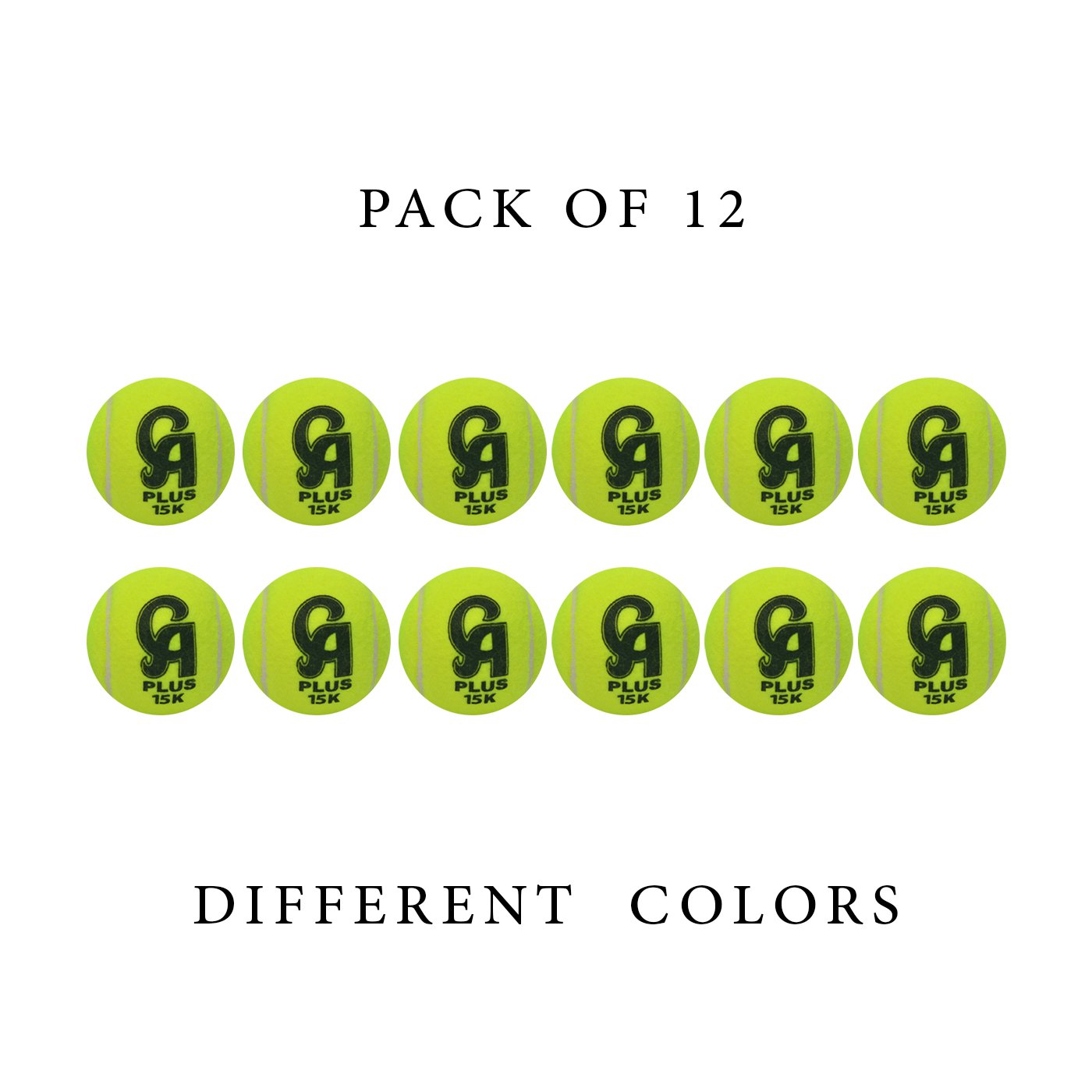 CA Plus 15k Tennis Ball Soft Ball, One Dozen of Balls x 12 Pieces