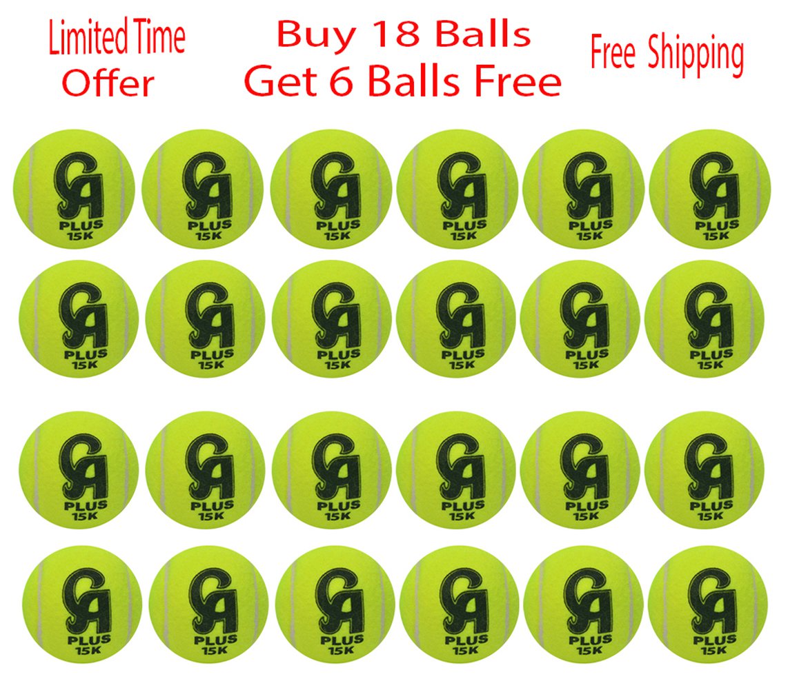 CA Plus 15k Tennis Ball Soft Ball, Buy 18 Balls & Get Free 6 Balls