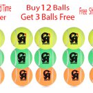 CA Swing Tennis Ball Soft Ball, Buy 12 Balls & Get Free 3 Balls Pack of ( 15 Balls )
