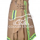30 Size Handmade Utility Khaki Cotton Fireman / Fighter KILT - Highly Visible Reflector 30 Size Handmade Utility Khaki Cotton Fireman / Fighter KILT - Highly Visible Reflector
