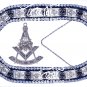 Masonic APRON Past Master Regalia APRON With Free COLLAR CHAIN & Matching JEWEL