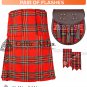 34 Size - Handmade 8 Yard Traditional Scottish Kilt- Royal Stewart Tartan/Free Accessories