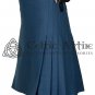 40 Size - Scottish Smoking Blue Kilt - 8 YARD KILT for Men Premium 16 Oz Wool Made to Order