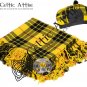 Scottish Macleod of Lewis Tartan Fly Plaid Brooch Pin Glengarry Hat 56 cm