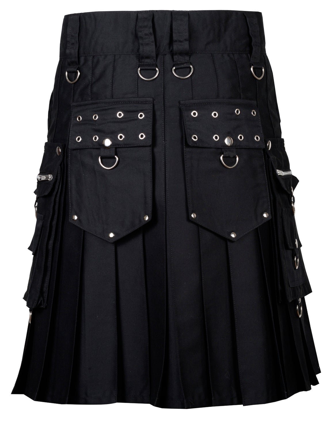 KILT - 54 Size - Handmade KILT - Utility KILT - Gothic Punk Rock KILT For Men