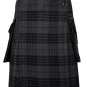46 Size - Handmade Gothic Punk Rock Utility Kilt For Men Custom Made Premium Modern Kilt