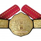 Fashion Big Gold Heavyweight Championship Title Belt/wrestling Belt Black Red Straps Fashion Big Gold Heavyweight Championship Title Belt/wrestling Belt Black Red Straps