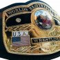 NWA DOMED GLOBE WORLD HEAVYWEIGHT CHAMPIONSHIP BELT BRASS ADULT SIZE REPLICA