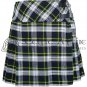 40 - Size - Scottish Ladies Dress Gordon Tartan KILTED SKIRT Mini Length Billie Skirt