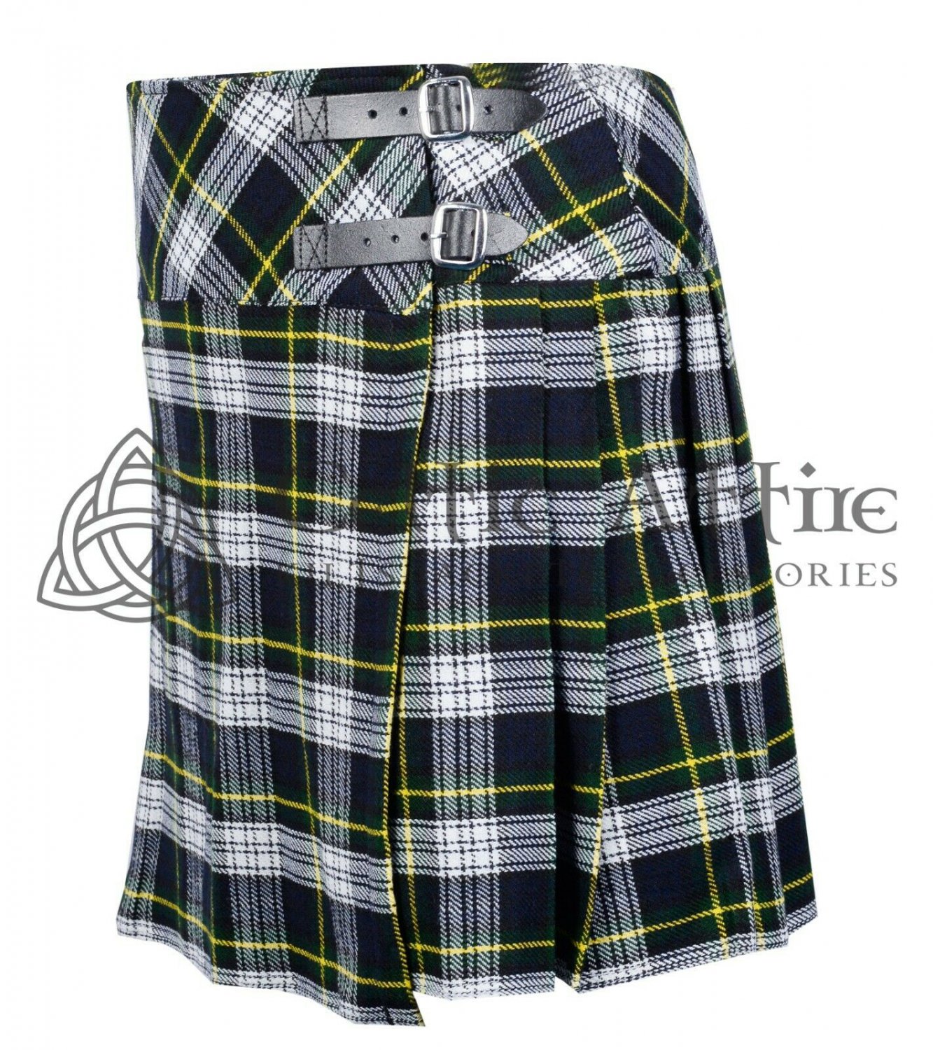 36 - Size - Scottish Ladies Dress Gordon Tartan KILTED SKIRT Mini Length Billie Skirt