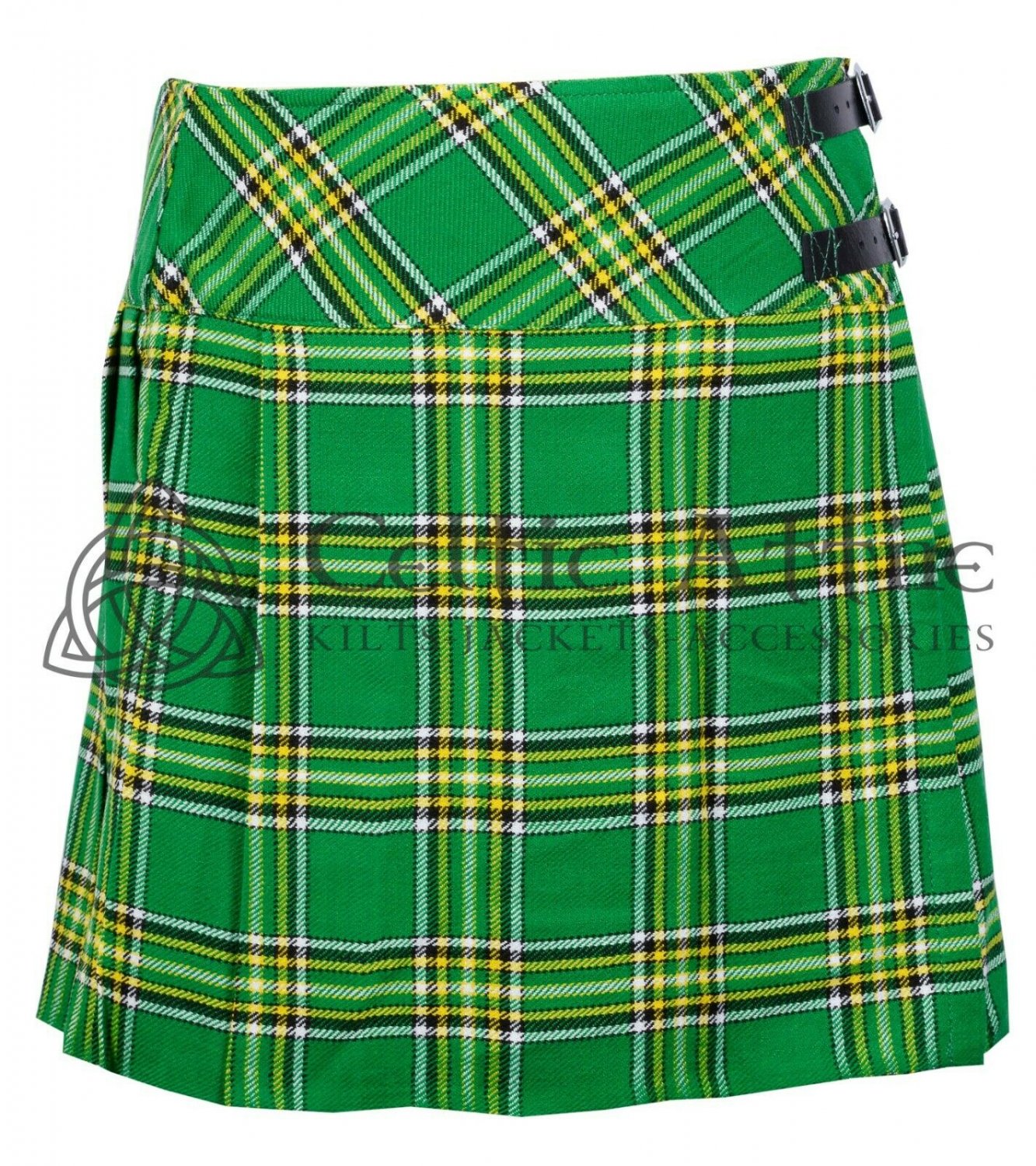 36 - Size - New Ladies IRISH Tartan KILTED SKIRT Mini Length Billie Skirt