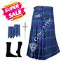48 - Size - Scottish Kilt Spirit of Scotland TARTAN KILT Free Kilt Pin - Flashes - Socks - 39 Colors