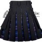 34 - Size- Hybrid UTILITY KILTS for Men Black Cotton Pride of Scotland Tartan Cargo Pockets Kilt