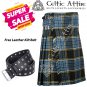 48 - Size - Scottish Highlander 8 Yard Anderson Tartan Custom Kilt & Leather Kilt Belt