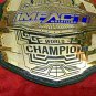 new impact world championship adult size 2MM chrome leather belt brass