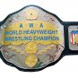 AWA WORLD HEAVYWEIGHT WRESTLING CHAMPIONSHIP BELT ADULT SIZE BLACK LEATHER STRAP