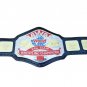 AWA WORLD TAG TEAM WRESTLING CHAMPIONSHIP BELT ADULT SIZE BLACK LEATHER STRAP