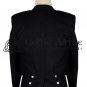 PRINCE CHARLIE Scottish Kilt Jacket & Waistcoat / Vest Black Wool Made to Order