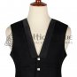 PRINCE CHARLIE Scottish Kilt Jacket & Waistcoat / Vest Black Wool Made to Order