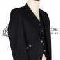 Made to Measure - Premium Quality Hand Made - Black Wool Argyll Jacket and Waist