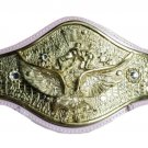 WWWF / WWF  Backlund Championship Title Wrestling Belt Bob Adult size 3D Brass Plates