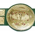 WWF  / WWWF Big Green Worldwide Wrestling Heavyweight Championship Belt Backlund Shiekh