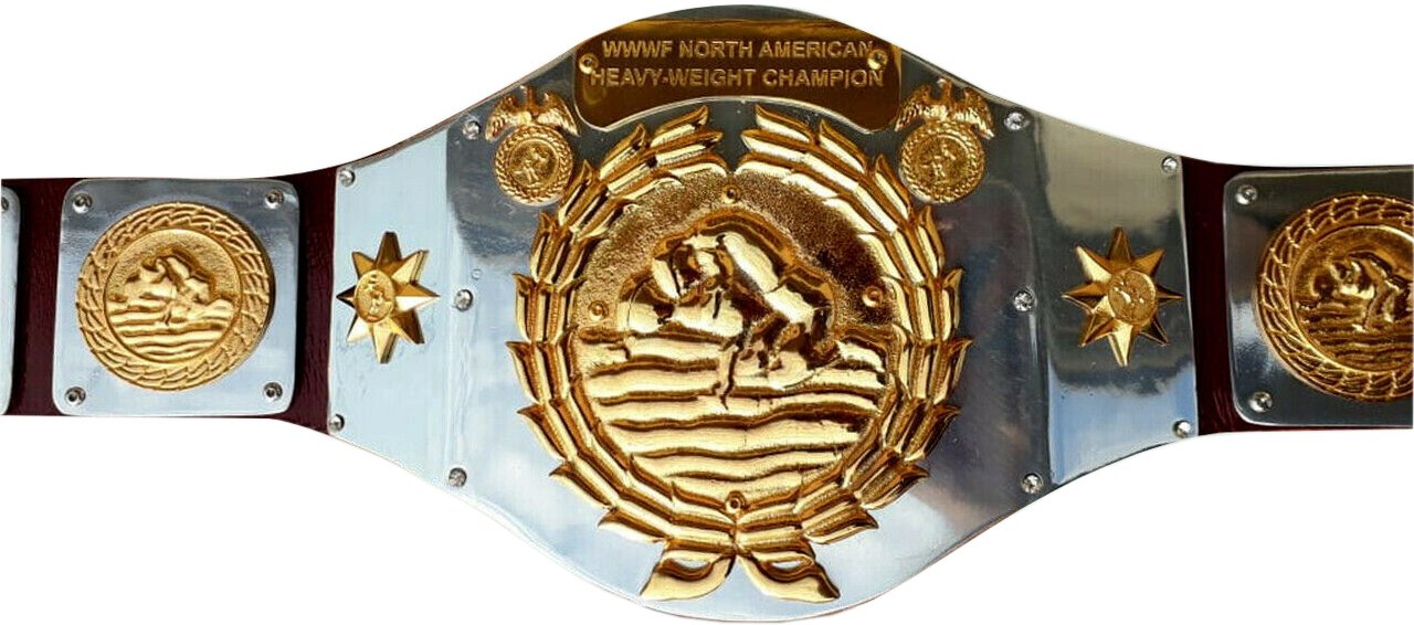 Old WWWF North American Heavyweight Champion Belt Ted DiBiase Patterson Seiji
