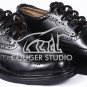 Scottish Black Ghillie Brogue KILT Boots - 100% Genuine Leather KILT Shoes Size 9
