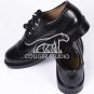 Scottish Black Ghillie Brogue KILT Boots - 100% Genuine Leather KILT Shoes Size 9